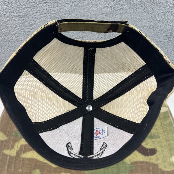 Vintage‎ US Air Force Camouflage Hat Strapback Cap Made In USA - Picture 9 of 10